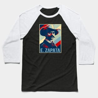 Poster Mexican Revolution Hero 2 Baseball T-Shirt